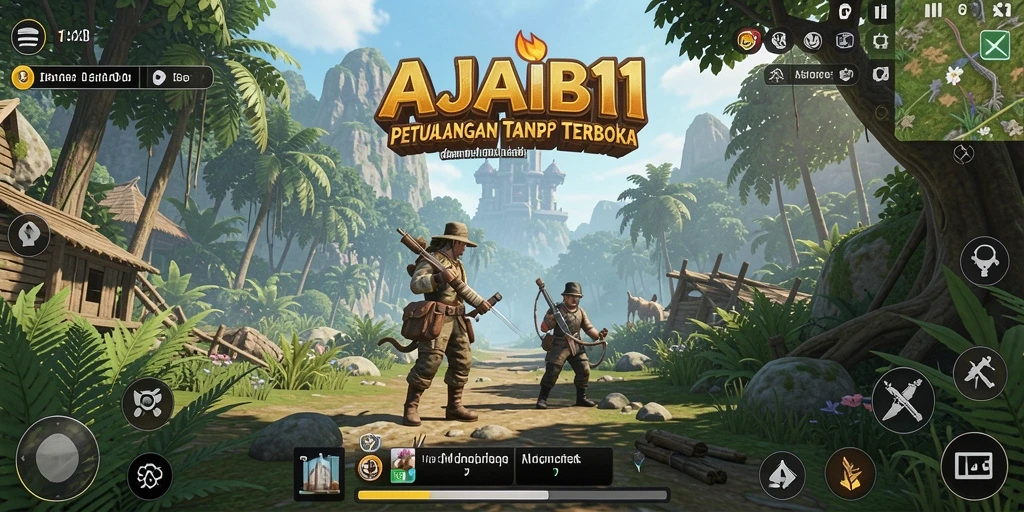 Tampilan gameplay AJAIB11 yang menakjubkan dalam dunia terbuka.