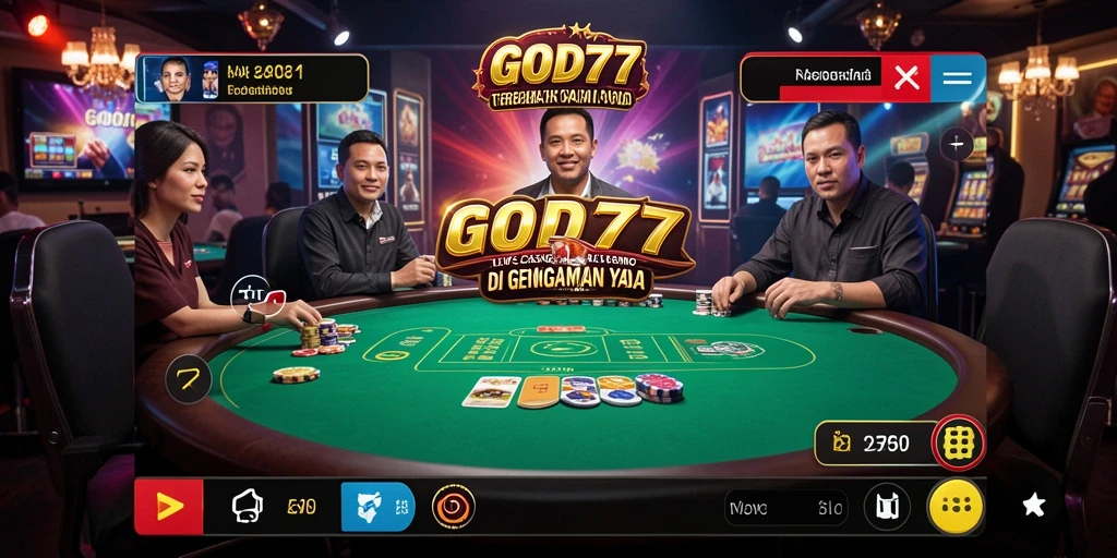 Screenshot gameplay Live Casino yang menampilkan dealer profesional dan interaksi langsung.