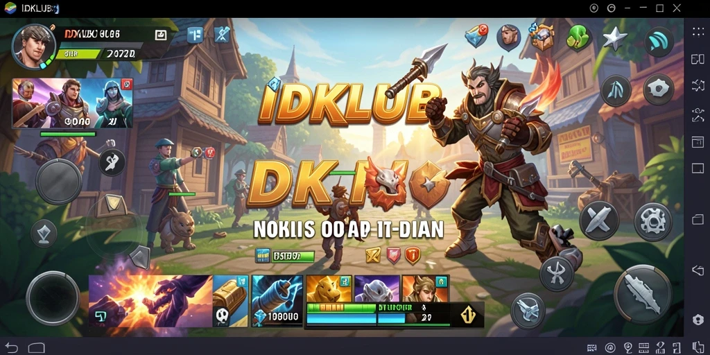 Screenshot utama IDKLUB yang menampilkan antarmuka pengguna yang intuitif.