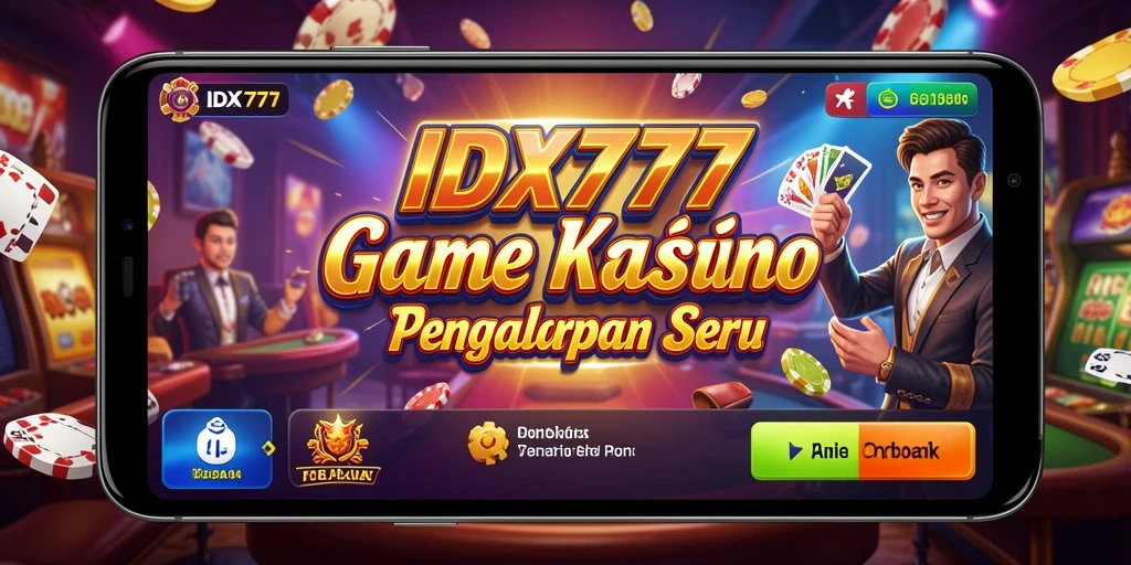 Screenshot IDX777 menunjukkan gameplay Kasino yang mendebarkan dan menarik.