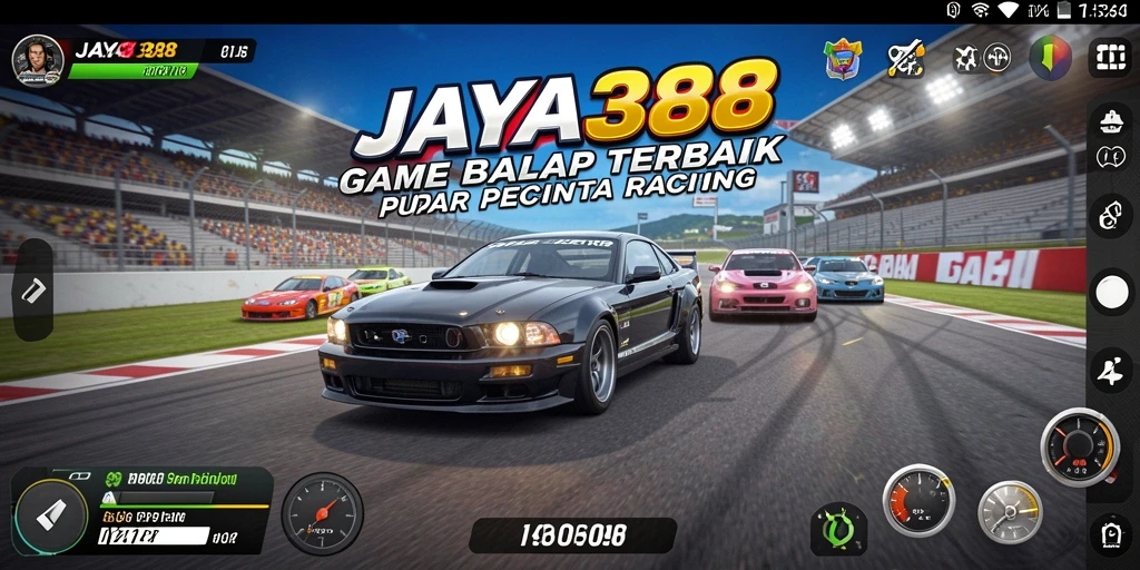 Tampilan gameplay balapan yang seru di JAYA388.