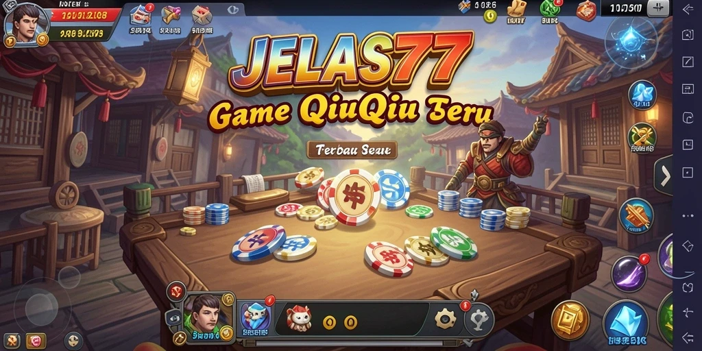 Tampilan gameplay mendebarkan di JELAS777 yang penuh strategi QiuQiu.