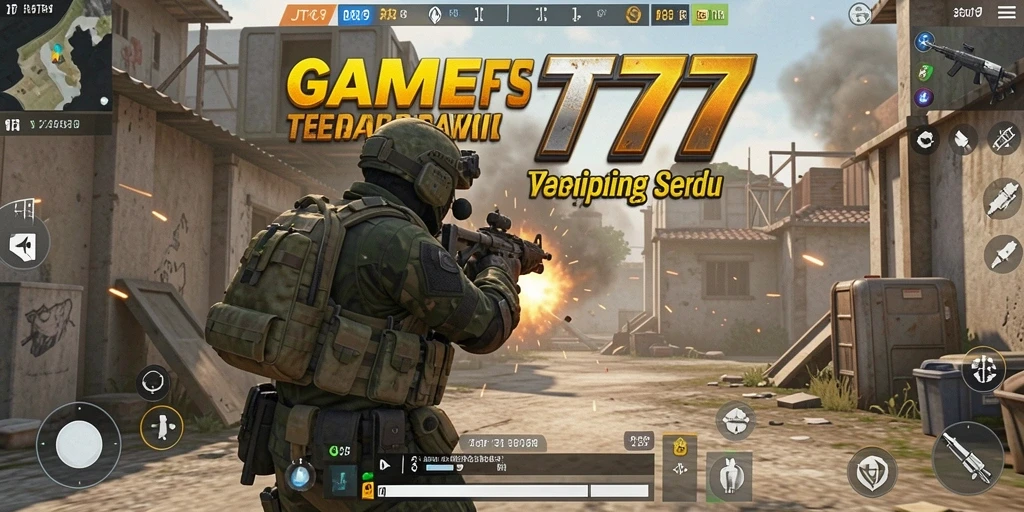 Gameplay JT777 yang mendebarkan dalam pertempuran FPS.