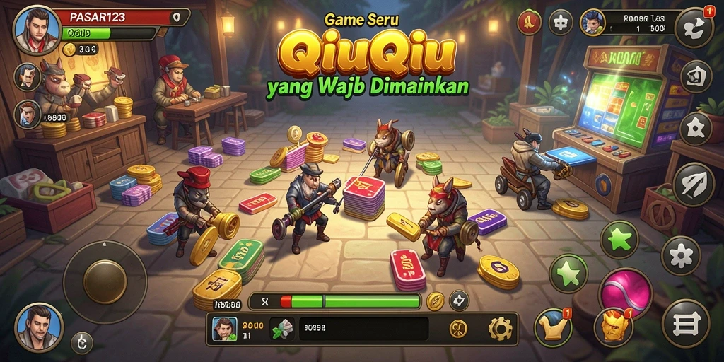 Screenshot tampilan gameplay seru QiuQiu di PASAR123.