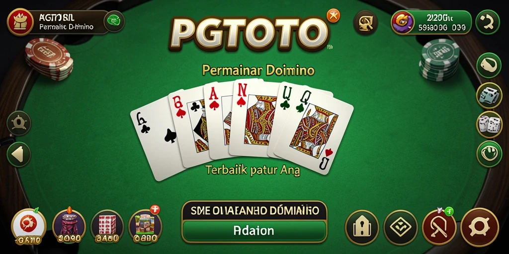 Screenshot PGTOTO menampilkan gameplay seru dan kompetitif dari permainan Domino.
