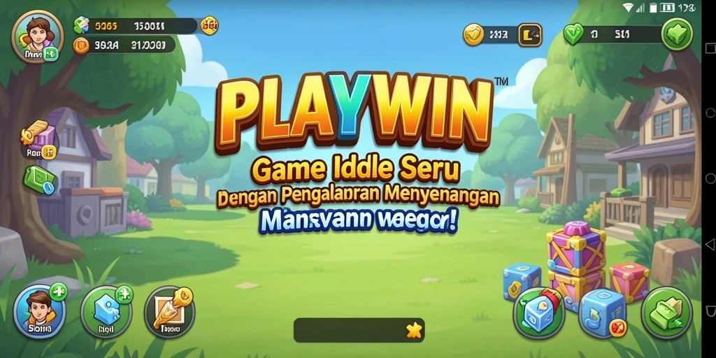 Tampilan gameplay <strong>PLAYWIN</strong> yang menarik dan menghibur bagi penggemar game Idle.
