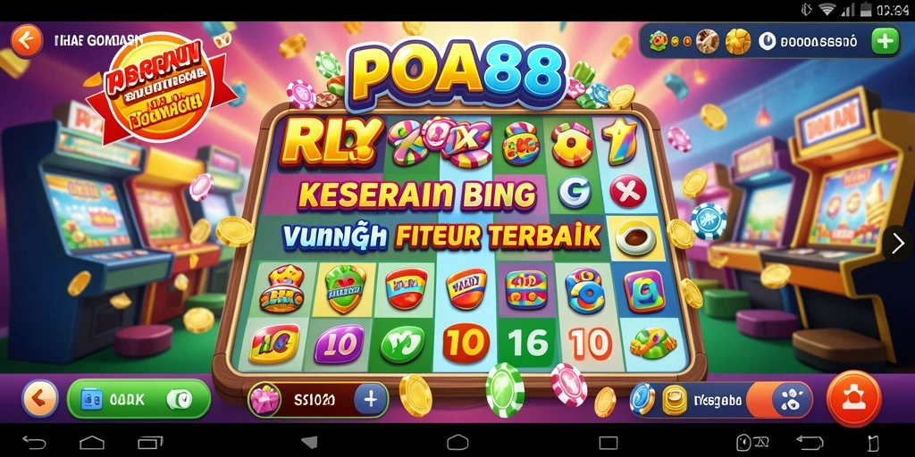 Screenshot POA88 menampilkan keseruan gameplay Bingo yang penuh warna.