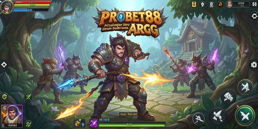 Screenshot gameplay PROBET88 menampilkan aksi seru dalam pertarungan ARPG.